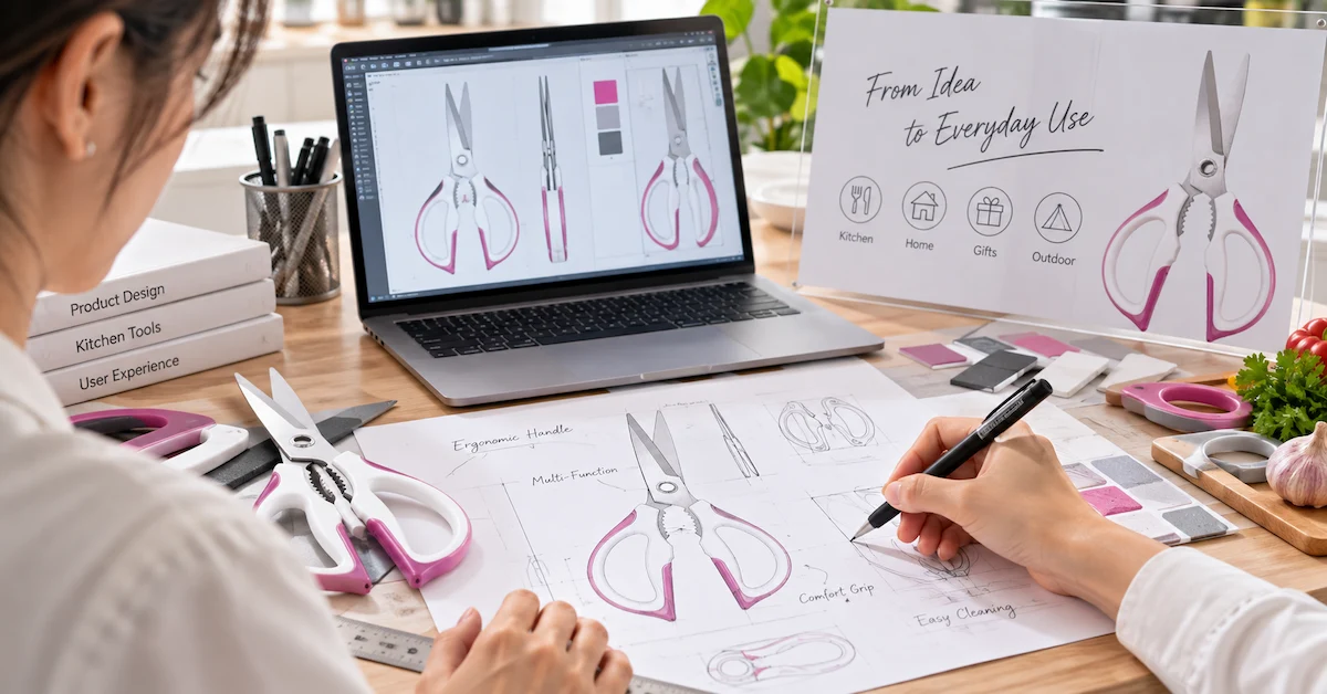 Multipurpose scissors OEM product design studio