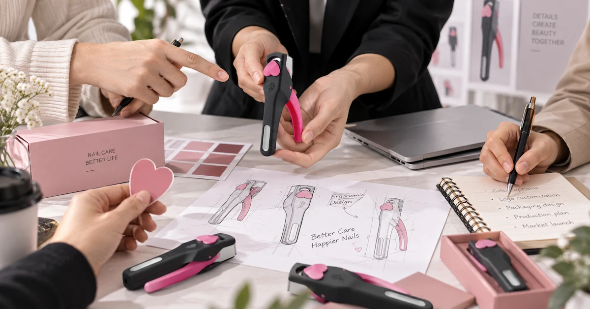OEM nail tool design discussion with buyers