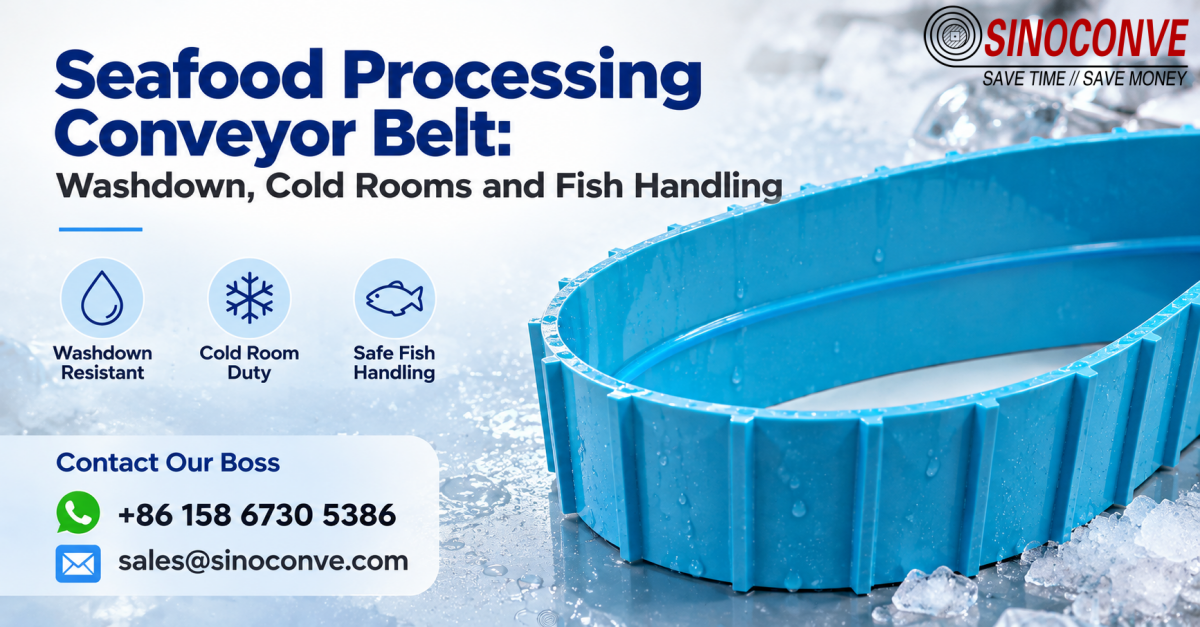 Seafood Processing Conveyor Belt: Washdown, Cold Rooms and Fish Handling