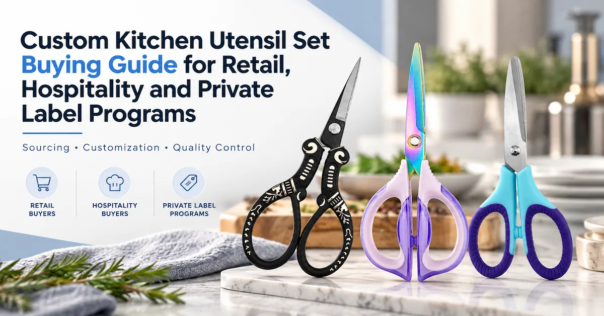 Guide d'achat de sets d'ustensiles de cuisine personnalisés pour la vente au détail, l'hôtellerie et les marques privées