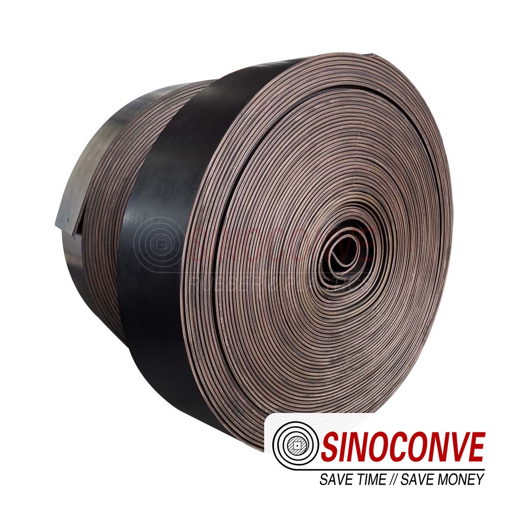 Rendering conveyor belt cover inspected for swelling and cuts