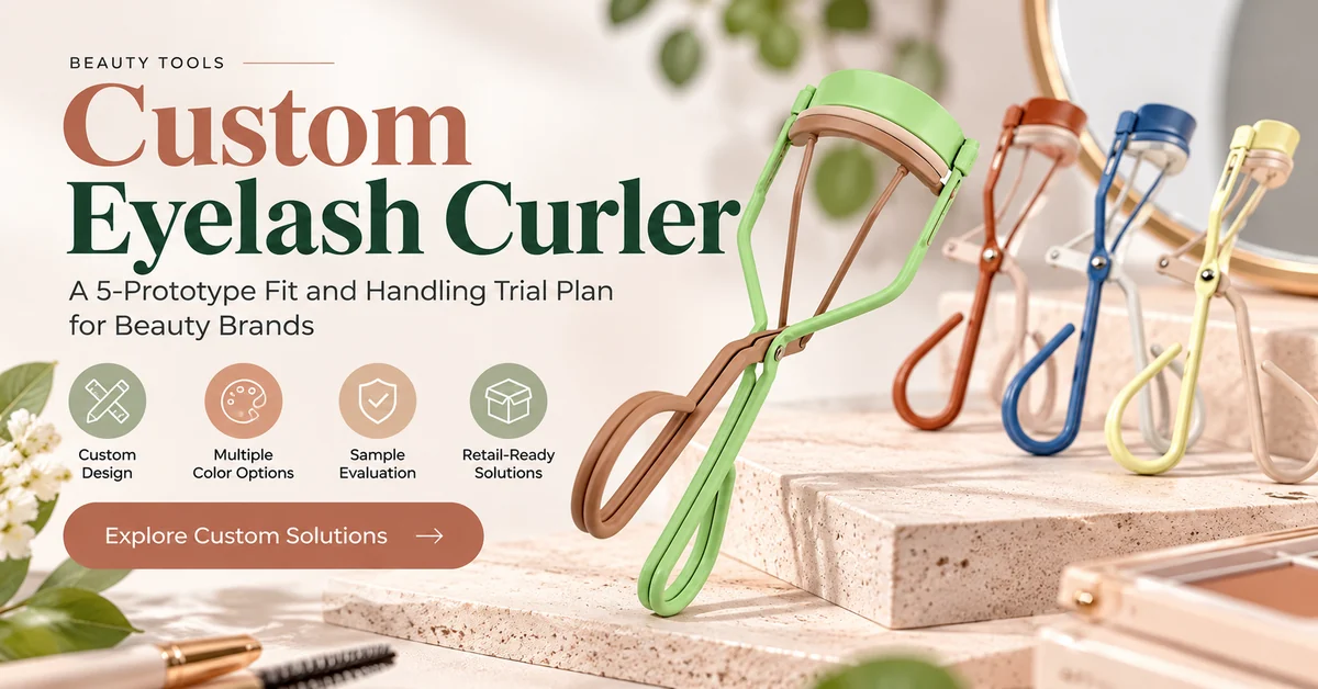 Custom Eyelash Curler Design and Color Options