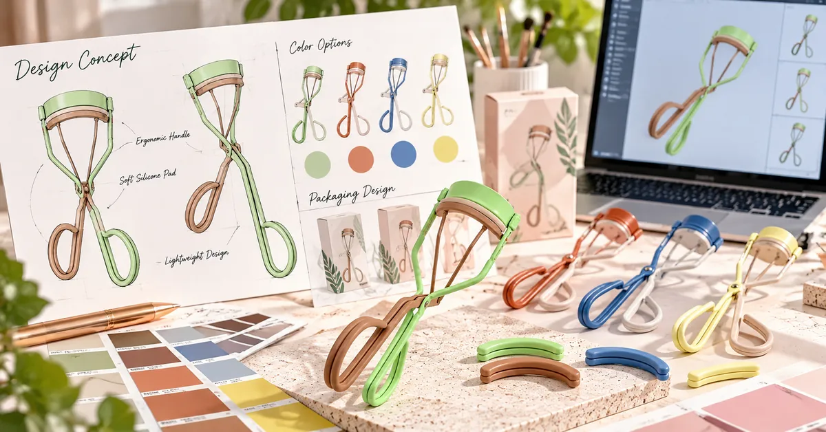 Custom Eyelash Curler Design and Color Options