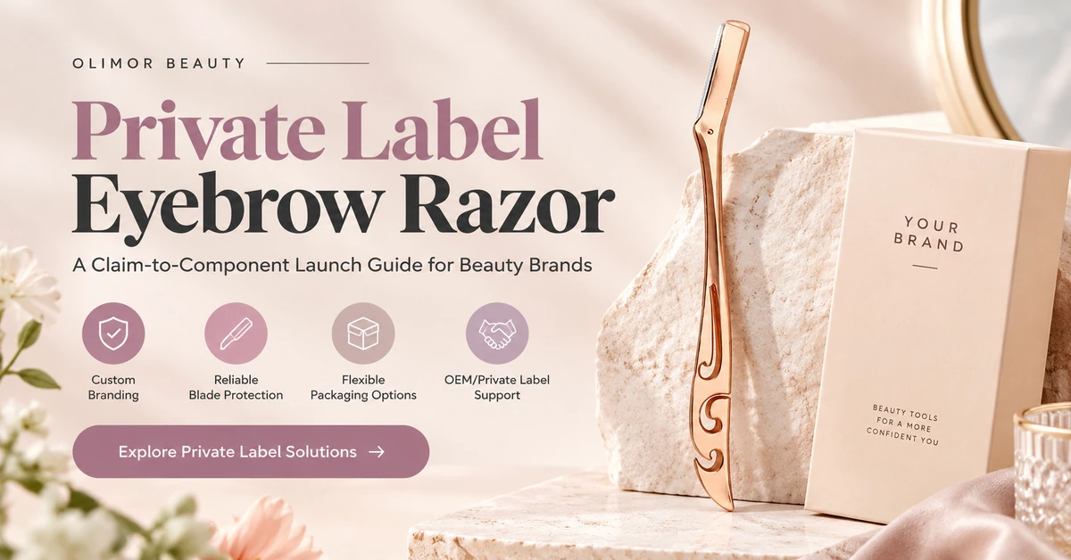 Private Label Eyebrow Razor for Beauty Brands